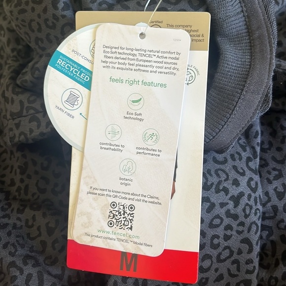 Mondetta Women's Long Sleeve Lightweight Printed Top Size M New With Tag - Picture 5 of 5